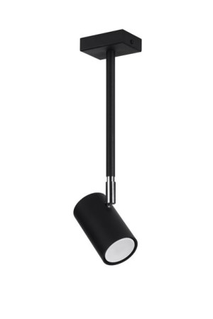 Norano lampa sufitowa regulowana czarna chrom SL.1074 Sollux