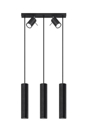 Ring lampa wisząca czarna SL.1099 Sollux