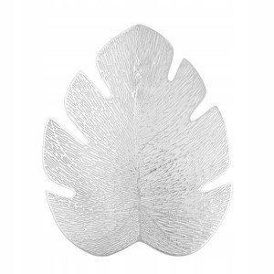 Podkładka 44x36 Dekoracyjna Monstera Srebrna