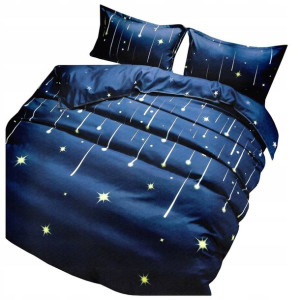 Pościel 200x220 3cz Poszewki 70x80 Melita Satyna