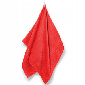 Ręcznik 70x140 Bawełna Amie 450g/m2 Czerwony