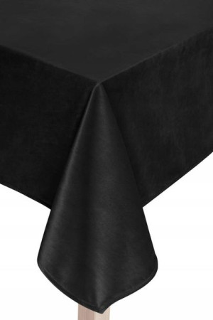 Obrus 85x85 Dekoracyjny Velvet Soft Czarny