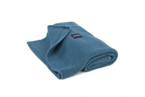 Poofi Kocyk tkany Organic Denim