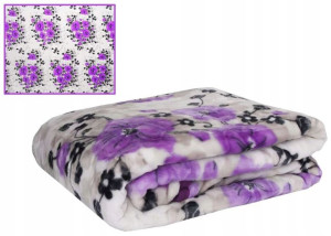 Koc Akryl Kolorowy A-085-4 Gruby Pled 160x210