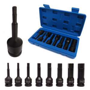 Klucze Nasadowe Udarowe Hex, Imbus H5-h19 1/2''