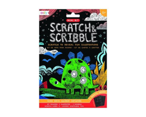 Ooly Zdrapywanki Mini Scratch & Scribble - Dinozaury