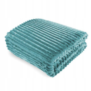 Koc 200x220 Mikrofibra Tłoczona ARDEA Pasy 48