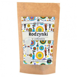 Rodzynki w czekoladzie bez cukru, bez glutenu Pięć Przemian, 140g