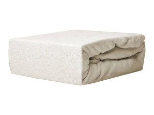 Prześcieradło Frotte z Gumką 60x120 Ecru