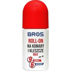 Bros, roll-on na komary i kleszcze, 25% DEET, 50 ml