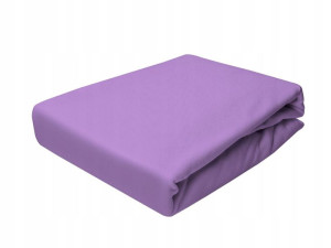 Prześcieradło z Gumką Jersey 60x120 Jasny Fiolet