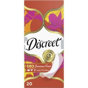 Discreet Multiform Summer Fresh, wkładki higieniczne, 20 szt.