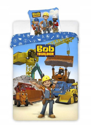 Komplet Pościeli Dziecięcej Bob Budowniczy 100x135