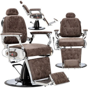 Fotel Barberski Fryzjerski EkoSkóra Barber Solidny