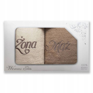 Komplet Ręczników Mąż Żona 2szt 70x140 Carol