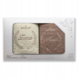 Komplet Ręczników Mąż Żona 2szt 70x140 Carol