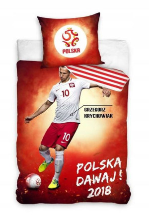 Pościel 160x200 Bawełna Dziecięca PZPN Piłkarska