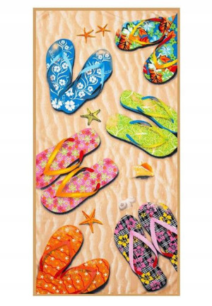 86x170 Ręcznik MONICA Duży Plażowy Mikrofibra