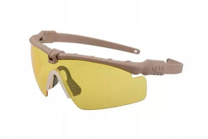 Okulary Tactical - Tan / Żółty