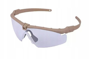 Okulary Tactical - Czarne/ Przeźroczyste