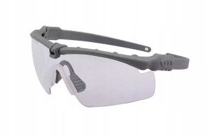 Okulary Tactical - Szary / Przeźroczyste