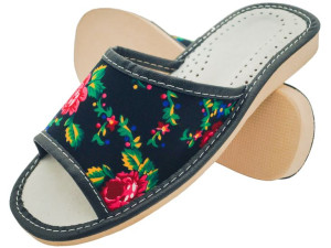 Kapcie damskie, Pantofel skórzane góralskie