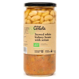 Potrawka z fasoli z seitanem i grzybami shitake Carlota Organic BIO, 720g