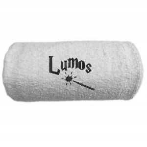 Ręcznik biały Harry Potter LUMOS Zaklęcia Różdżka