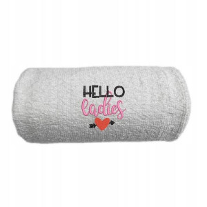 BIAŁY RĘCZNIK 50x100 Hello Ladies Panieński Ślub