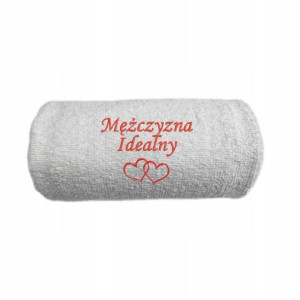 BIAŁY RĘCZNIK 50x100 cm Mężczyzna Chłopak idealny