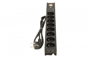 Listwa Przeciwprzepięciowa Lxarm 810, 3L, Pdu, 1,5M, Czarna
