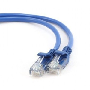 Patch Cord Kat.5E Osłonka Zalewana 0.25M Niebieski