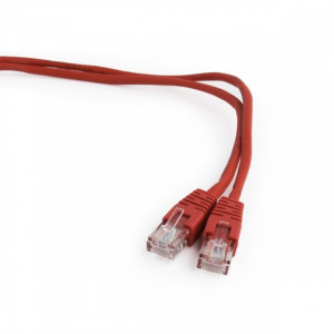 Patch Cord Kat.5E Osłonka Zalewana 0.25M Czerwony
