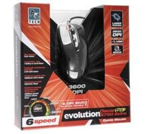 Mysz Evo Xgame Laser Oscar Xl-750Bk Ext