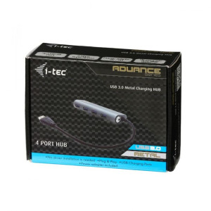 Usb 3.0 Metal Hub Charging - 4 Porty Z Zasilaczem/Ładowaniem