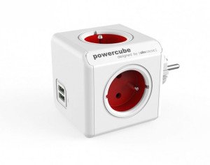 Rozgałęziacz Powercube Original Usb 2202Rd/Froupc Czerwony