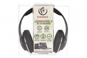 Słuchawki Stereo Z Mikrofonem, 4Pin Mini Jack Audiofeel2 Black