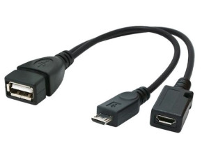 Kabel Usb Micro Af-Bm+(F) Usb 2.0 Otg 15Cm