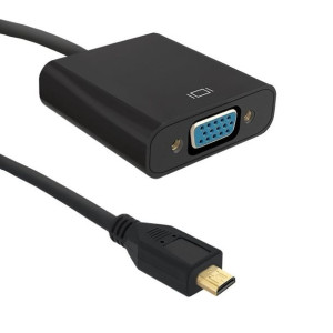 Adapter Micro Hdmi D Męski / Vga Żeński | 0,2M