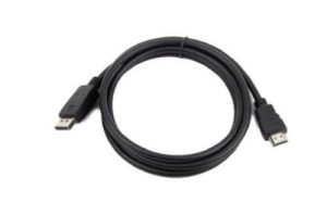 Kabel Displayport Do Hdmi Męski Czarny 10M