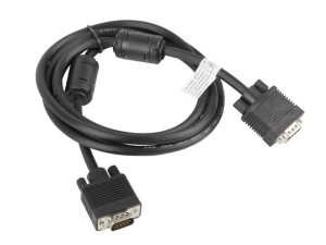 Kabel Vga Ferryt 1.8M M/M Ekran Czarny