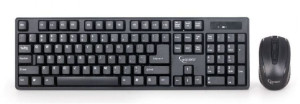 Zestaw Klawiatura + Mysz Czarny, Bezprzewodowy