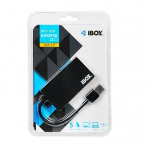 Hub Usb 3.0 4-Porty, Slim Iuh3F56 Czarny