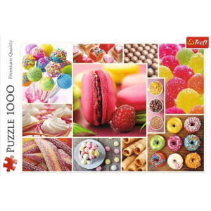 Puzzle 1000 Elementów Cukierki - Kolaż