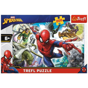 Puzzle 200 Elementów Spiderman Urodzony Bohater