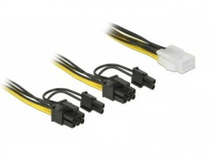Kabel Rozdzielacz Zasilania Pci Express 6Pin/2X Pci Express   8Pin 15Cm