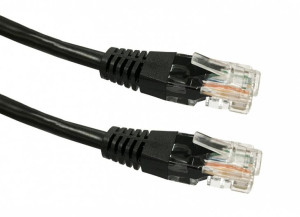 Kabel Patchcord Miedziany Kat. 5E Rj45 Utp 2M Czarny