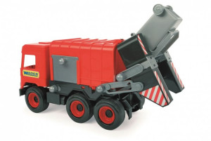 Śmieciarka Czerwona Middle Truck W Kartonie