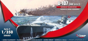 Model Plastikowy U-Boot U-107 Ixb