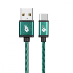 Kabel Usb-Usb C 1.5M Zielony Sznurek